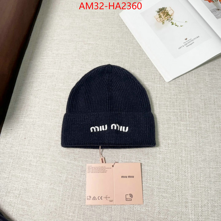 Cap(Hat)-Miu Miu replica 2024 perfect luxury ID: HA2360 $: 32USD