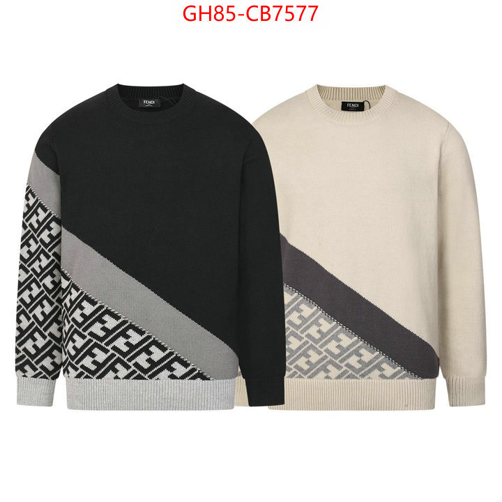 Clothing-Fendi best luxury replica ID: CB7577 $: 85USD