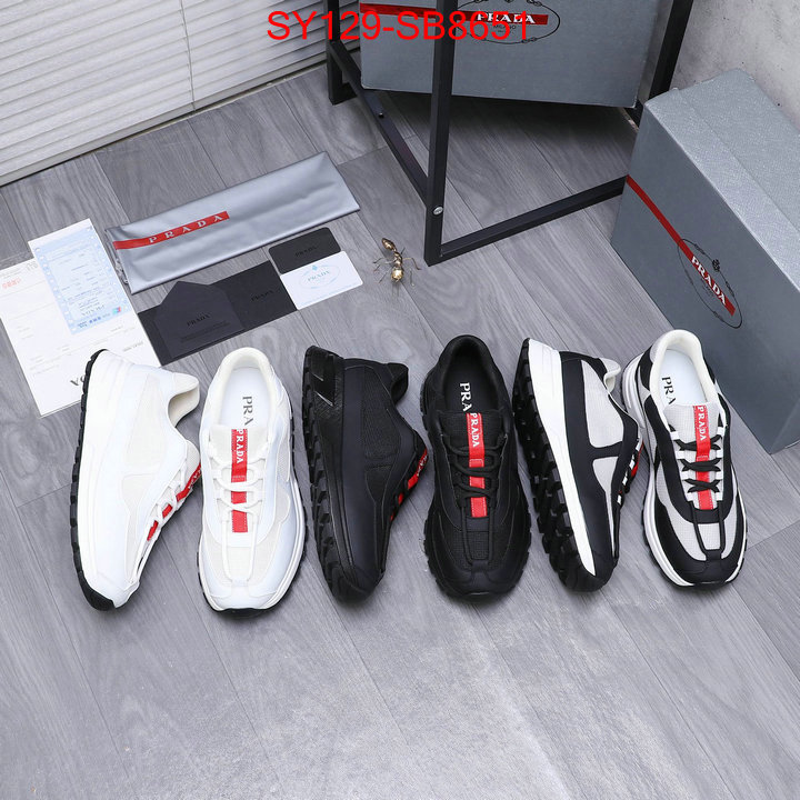 Men shoes-Prada replica aaaaa+ designer ID: SB8651 $: 129USD