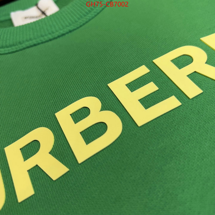 Clothing-Burberry best replica 1:1 ID: CB7002 $: 75USD