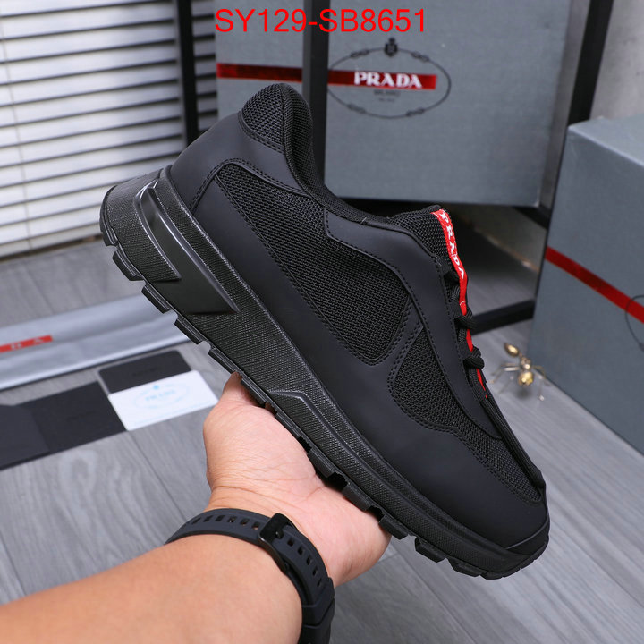 Men shoes-Prada replica aaaaa+ designer ID: SB8651 $: 129USD