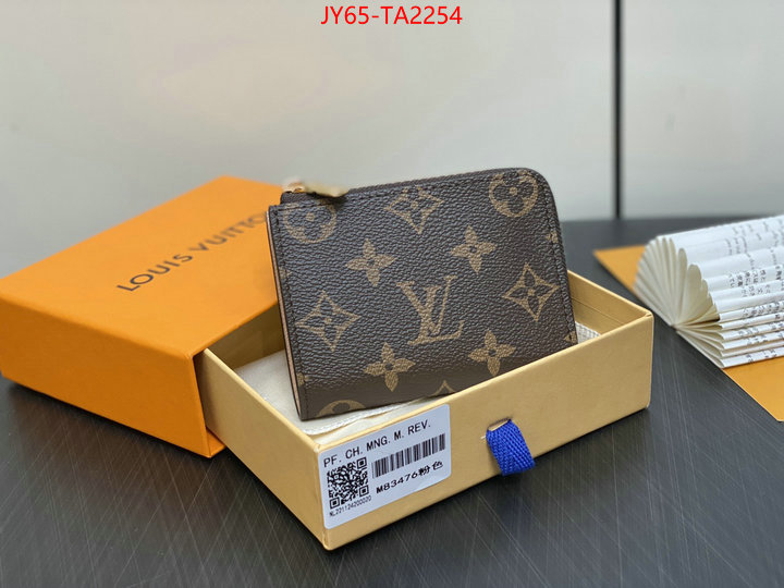 LV Bags(4A)-Wallet new designer replica ID: TA2254 $: 65USD,