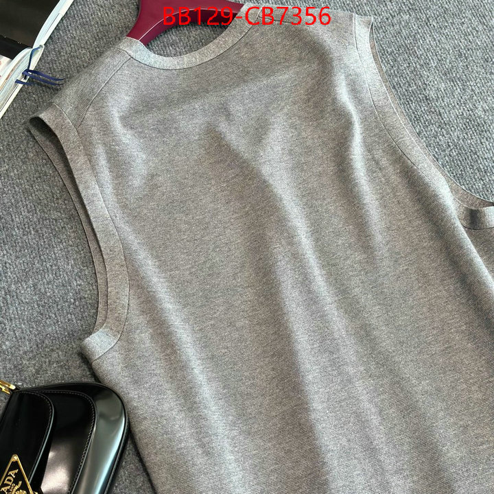 Clothing-Prada 1:1 replica ID: CB7356 $: 129USD