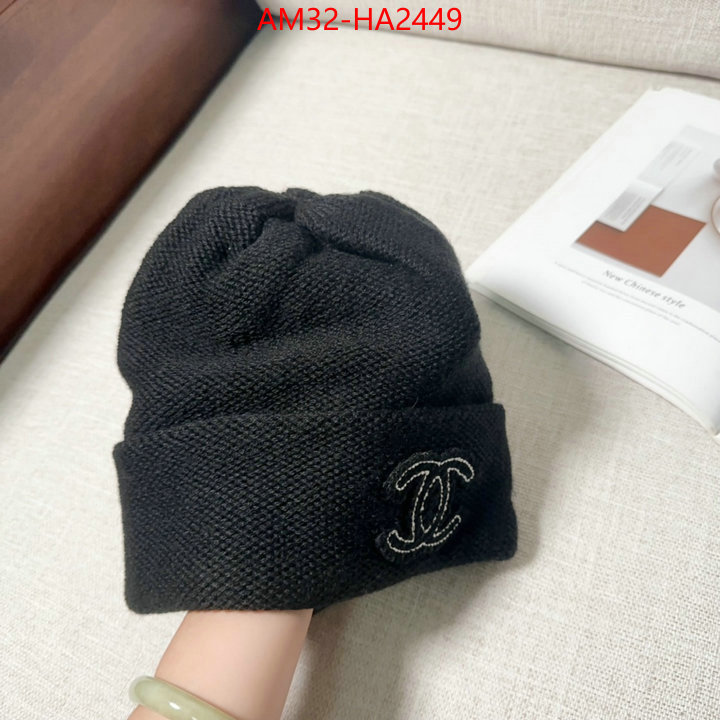 Cap (Hat)-Chanel luxury fashion replica designers ID: HA2449 $: 32USD