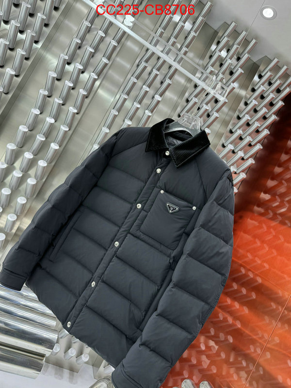 Down jacketMen-Prada buy best quality replica ID: CB8706 $: 225USD