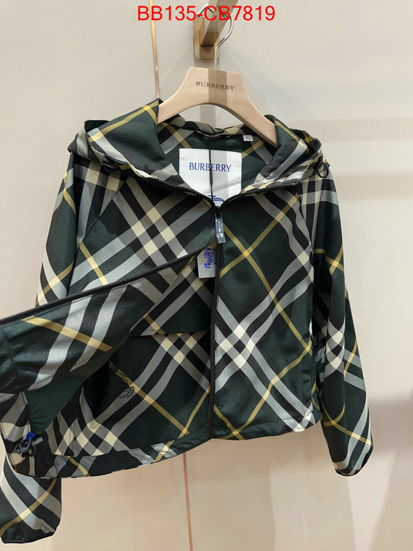 Clothing-Burberry replica us ID: CB7819 $: 135USD