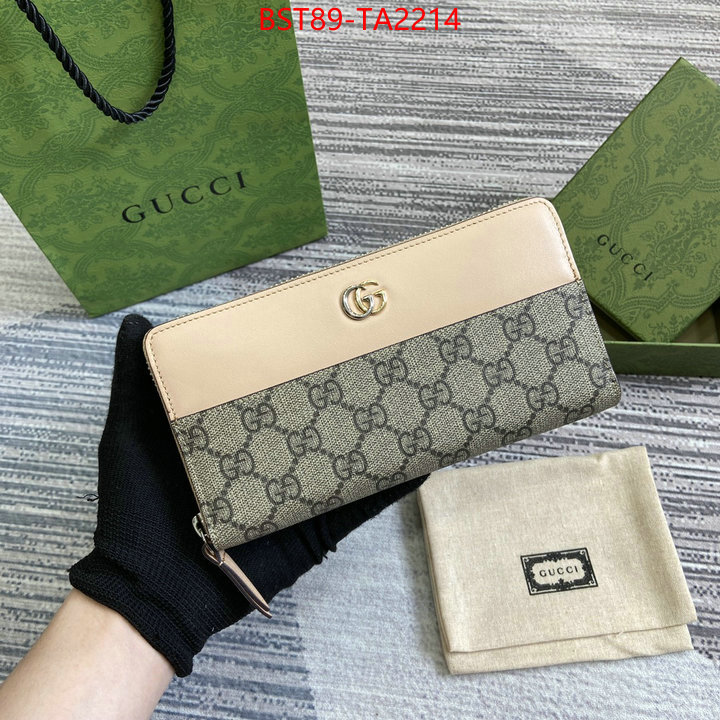 Gucci Bags(TOP)-Wallet- how to buy replica shop ID: TA2214 $: 89USD,