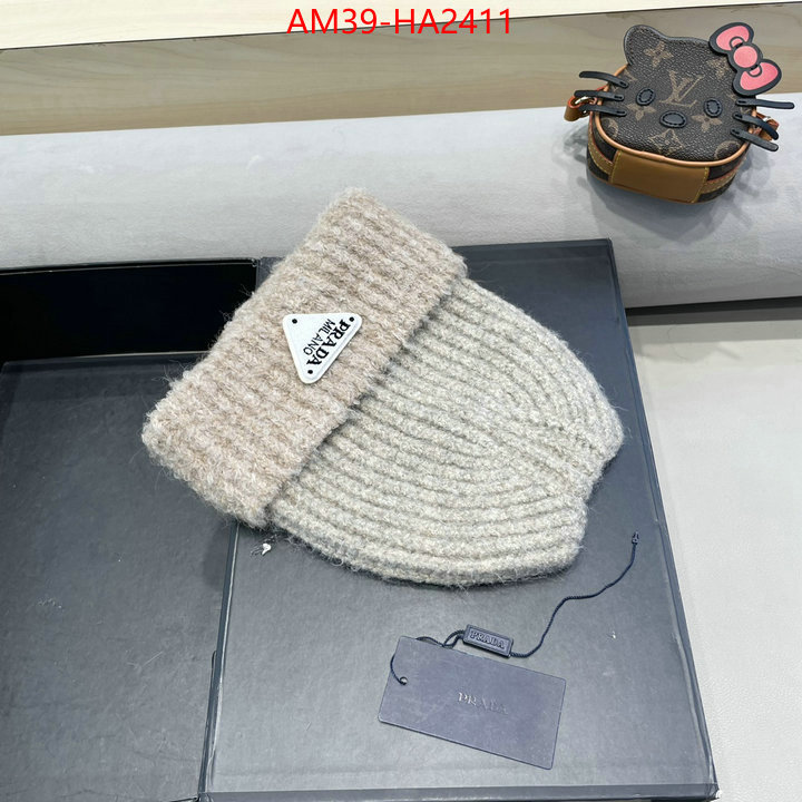 Cap (Hat)-Prada top brands like ID: HA2411 $: 39USD