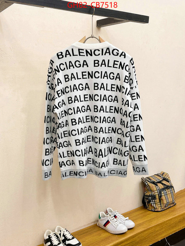 Clothing-Balenciaga best wholesale replica ID: CB7518 $: 82USD