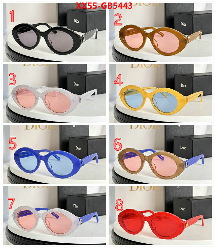 Glasses-Dior 2024 replica wholesale cheap sales online ID: GB5443 $: 55USD