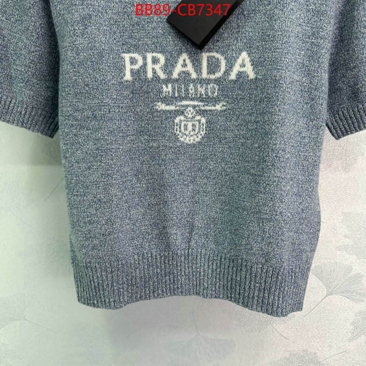 Clothing-Prada 7 star replica ID: CB7347 $: 89USD