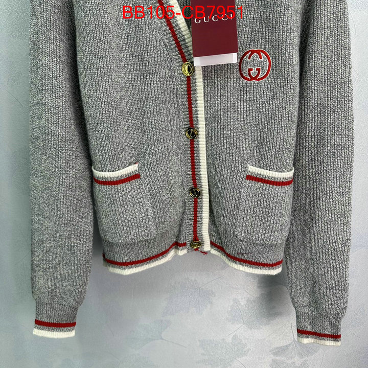 Clothing-Gucci fake high quality ID: CB7951 $: 105USD