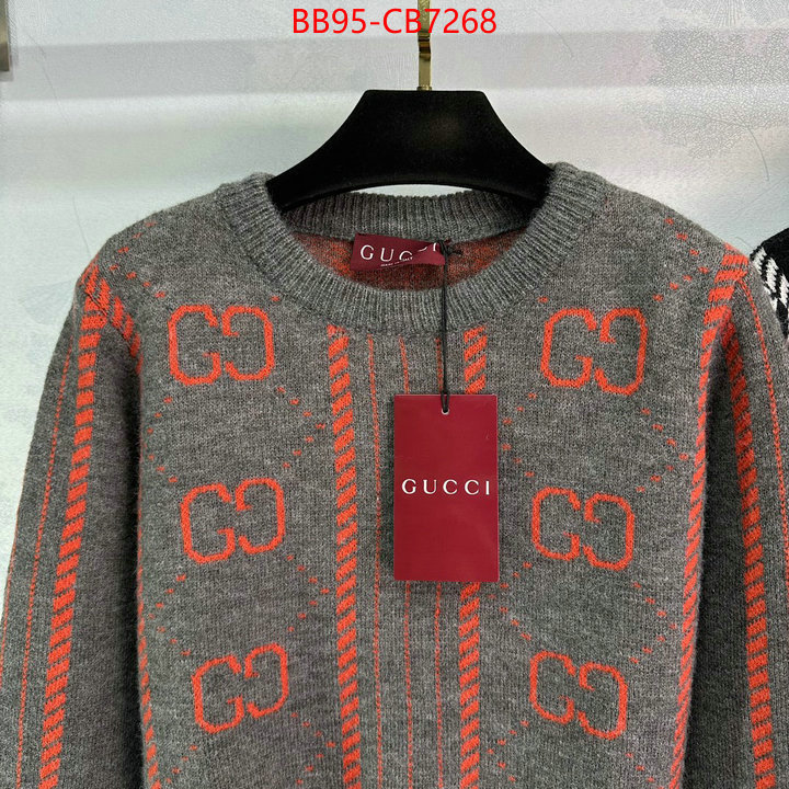 Clothing-Gucci wholesale replica ID: CB7268 $: 95USD