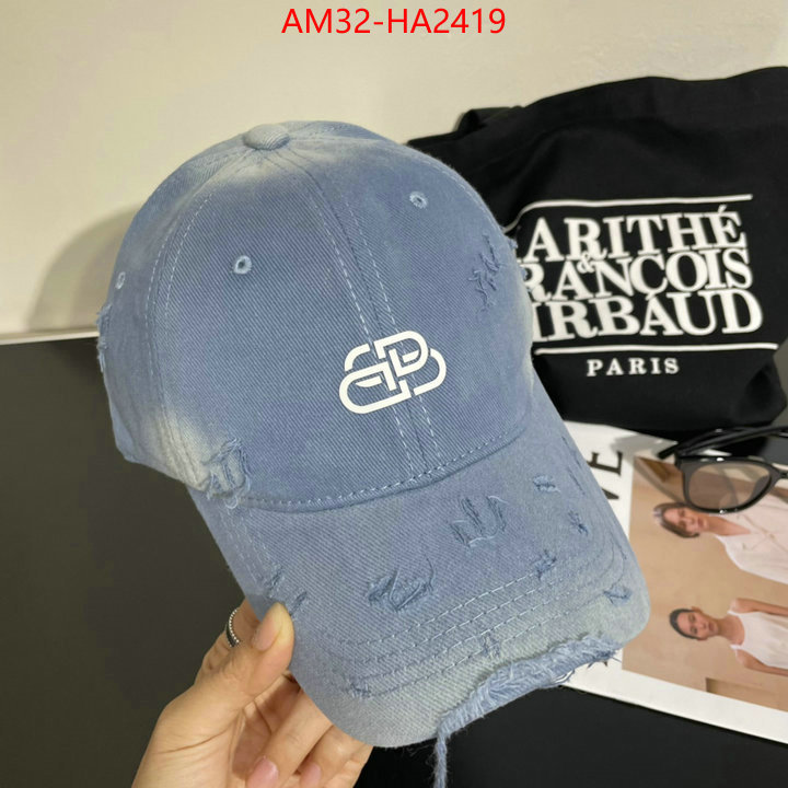 Cap(Hat)-Balenciaga buy best quality replica ID: HA2419 $: 32USD