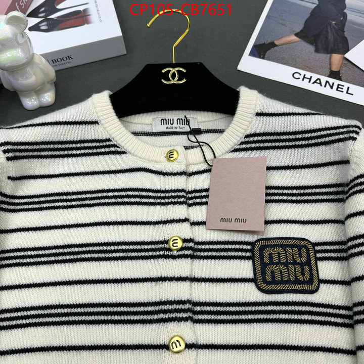 Clothing-MIU MIU online sale ID: CB7651 $: 105USD