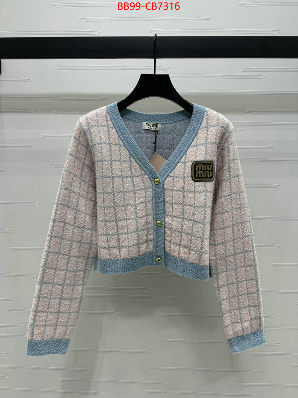 Clothing-MIU MIU aaaaa+ replica ID: CB7316 $: 99USD