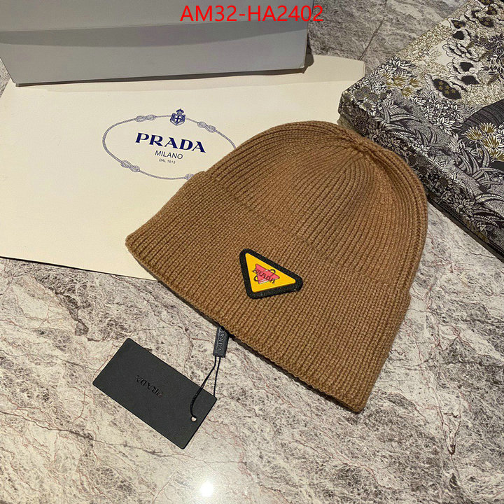 Cap (Hat)-Prada buy 2024 replica ID: HA2402 $: 32USD