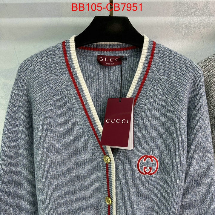 Clothing-Gucci fake high quality ID: CB7951 $: 105USD