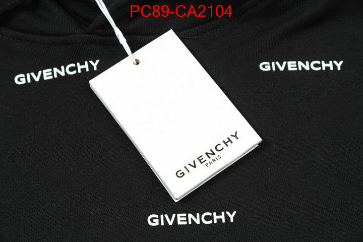 Clothing-Givenchy luxury cheap ID: CA2104 $: 89USD