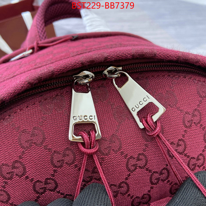 Gucci Bags(TOP)-Backpack- buy cheap replica ID: BB7379 $: 229USD,