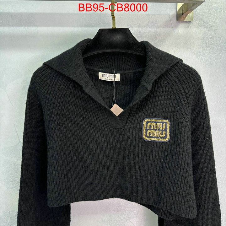 Clothing-MIU MIU high quality designer ID: CB8000 $: 95USD