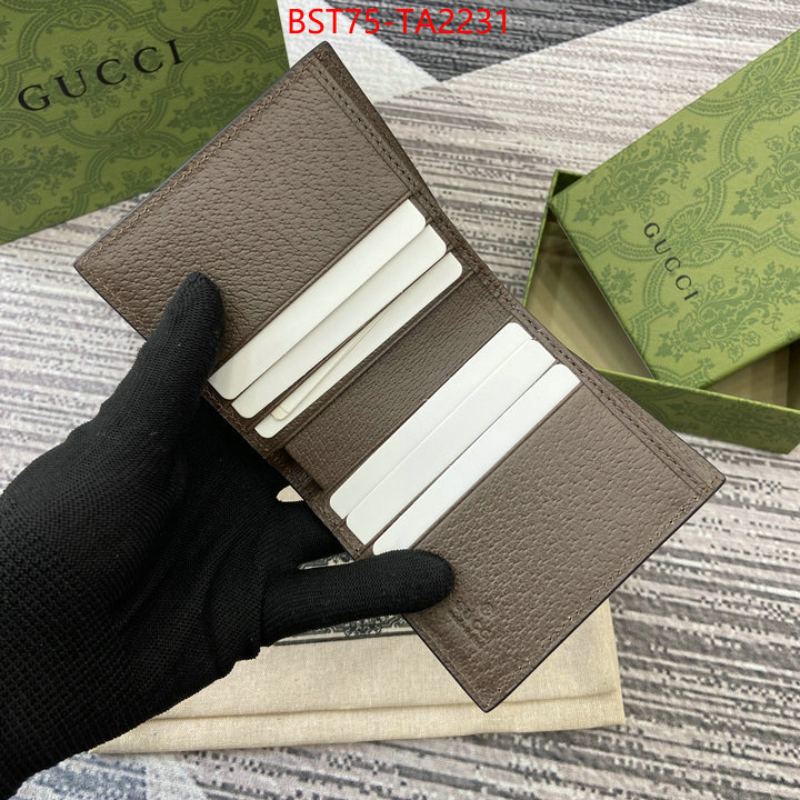 Gucci Bags(TOP)-Wallet- best replica 1:1 ID: TA2231 $: 75USD,