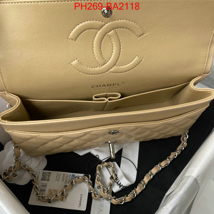 Chanel Bags(TOP)-Crossbody- customize best quality replica ID：BA2118 $: 269USD,