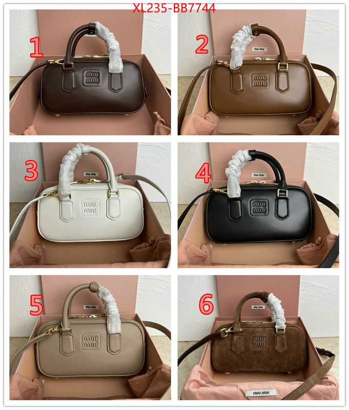 Miu Miu Bags(TOP)-Handbag- online store ID: BB7744 $: 235USD,