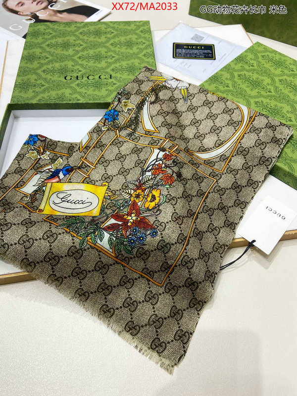 Scarf-Gucci top perfect fake ID: MA2033 $: 72USD