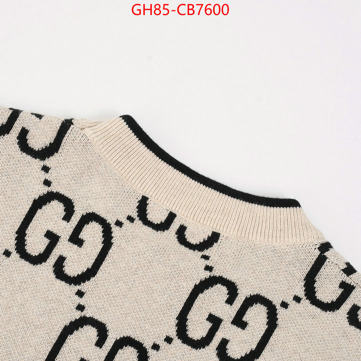 Clothing-Gucci where should i buy to receive ID: CB7600 $: 85USD