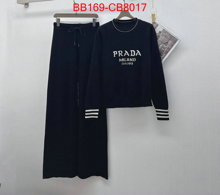 Clothing-Prada high quality happy copy ID: CB8017 $: 169USD