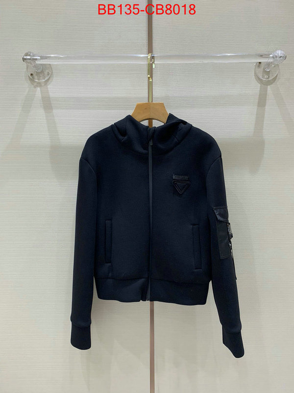 Clothing-Prada wholesale sale ID: CB8018 $: 135USD