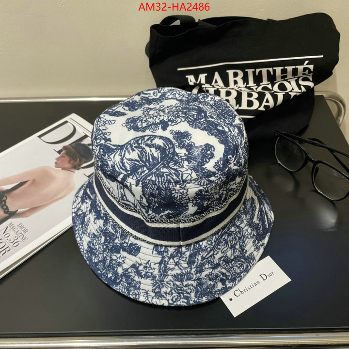 Cap (Hat)-Dior 1:1 replica wholesale ID: HA2486 $: 32USD