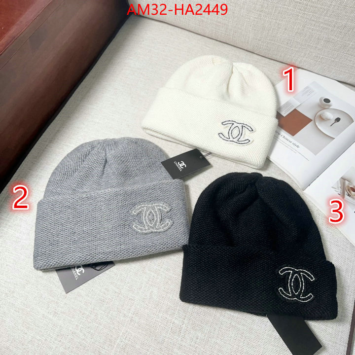 Cap (Hat)-Chanel luxury fashion replica designers ID: HA2449 $: 32USD