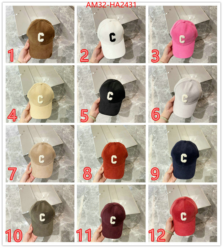 Cap(Hat)-Celine where quality designer replica ID: HA2431 $: 32USD