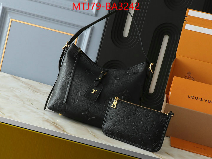 LV Bags(4A)-Handbag Collection- how can i find replica ID: BA3242 $: 79USD,