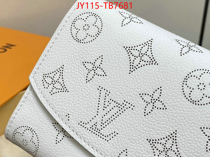 LV Bags(TOP)-Wallet luxury fake ID: TB7681 $: 115USD,