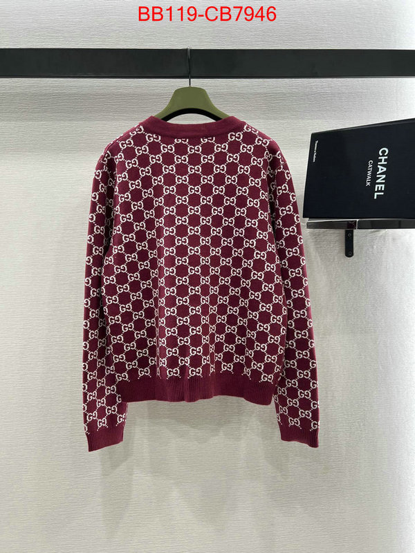 Clothing-Gucci what's the best to buy replica ID: CB7946 $: 119USD