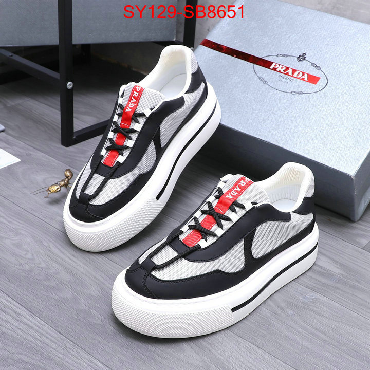 Men shoes-Prada replica aaaaa+ designer ID: SB8651 $: 129USD