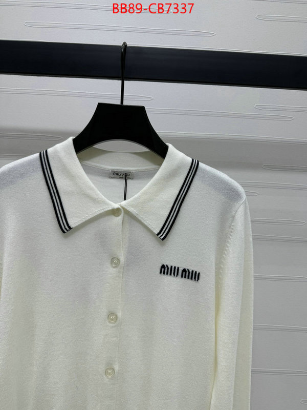 Clothing-MIU MIU replica 1:1 ID: CB7337 $: 89USD