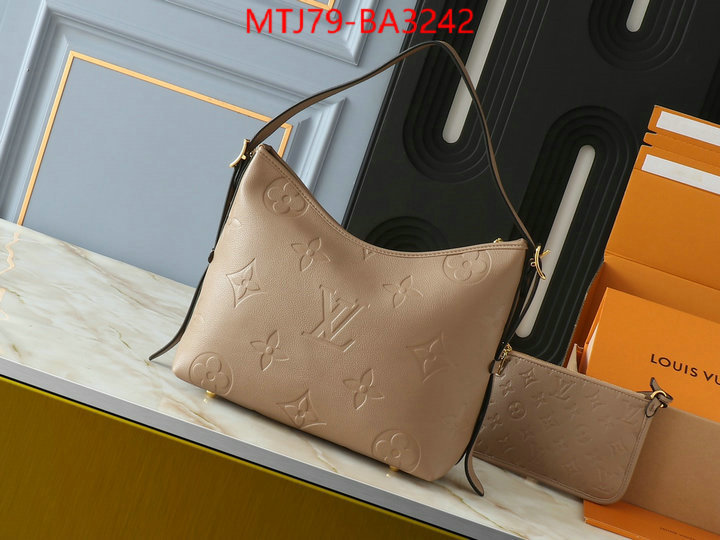 LV Bags(4A)-Handbag Collection- how can i find replica ID: BA3242 $: 79USD,