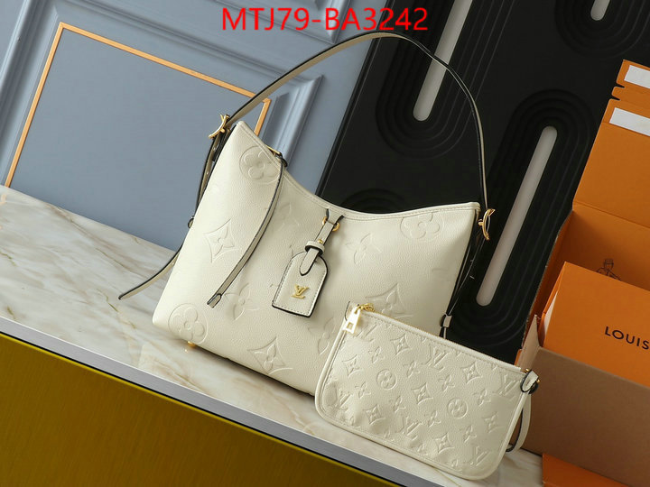 LV Bags(4A)-Handbag Collection- how can i find replica ID: BA3242 $: 79USD,