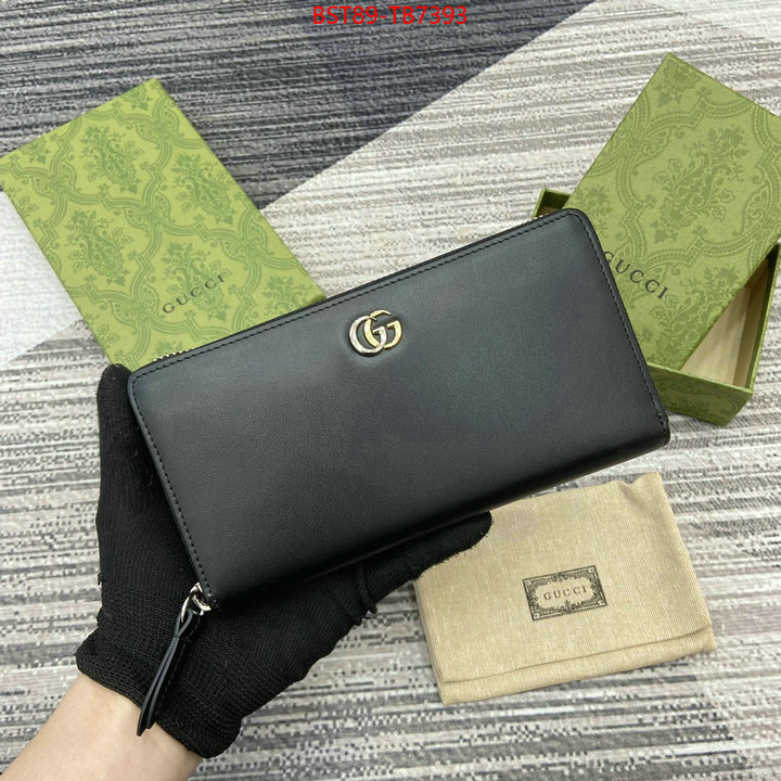 Gucci Bags(TOP)-Wallet- highest quality replica ID: TB7393 $: 89USD,