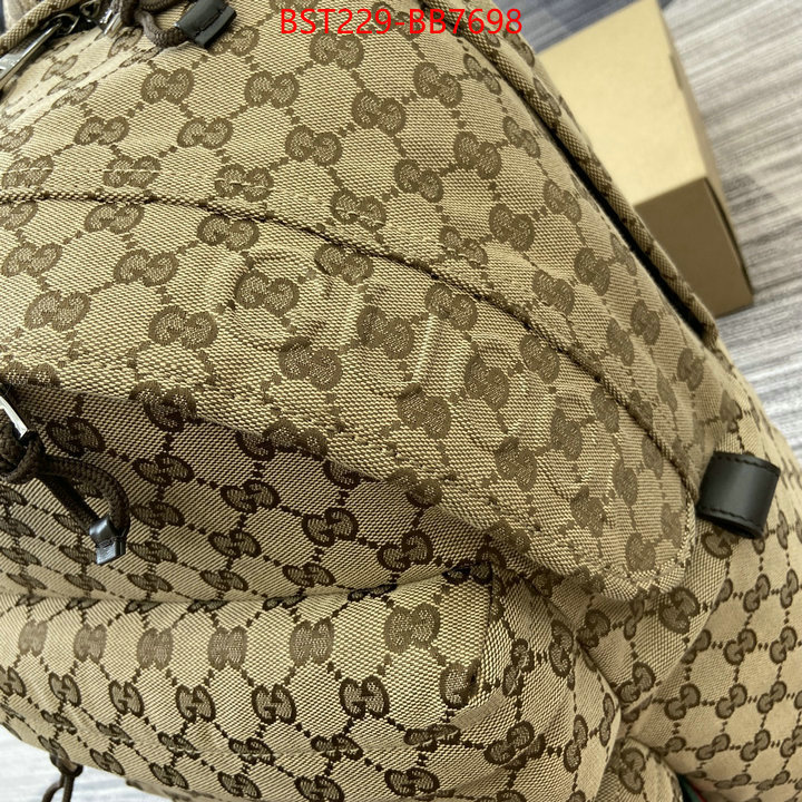 Gucci Bags(TOP)-Backpack- wholesale designer shop ID: BB7698 $: 229USD,