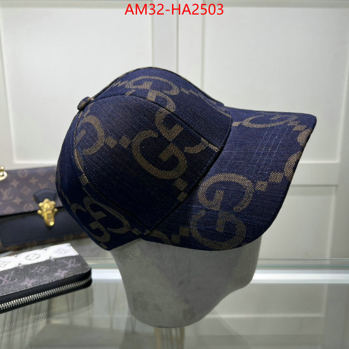 Cap(Hat)-Gucci high quality designer replica ID: HA2503 $: 32USD