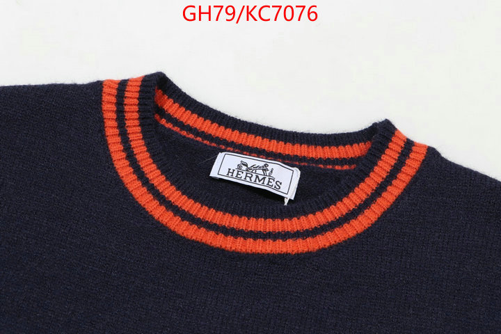 Clothing-Hermes replica designer ID: KC7076 $: 79USD