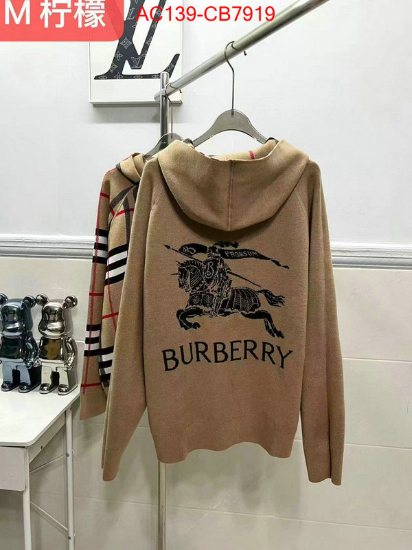 Clothing-Burberry wholesale designer shop ID: CB7919 $: 139USD