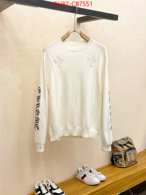 Clothing-Chrome Hearts aaaaa+ quality replica ID: CB7551 $: 82USD