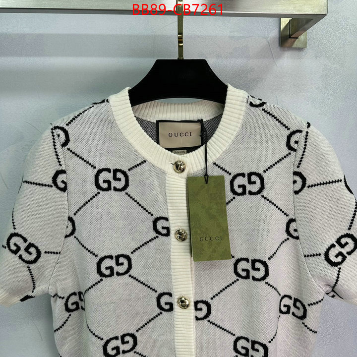 Clothing-Gucci buy aaaaa cheap ID: CB7261 $: 89USD