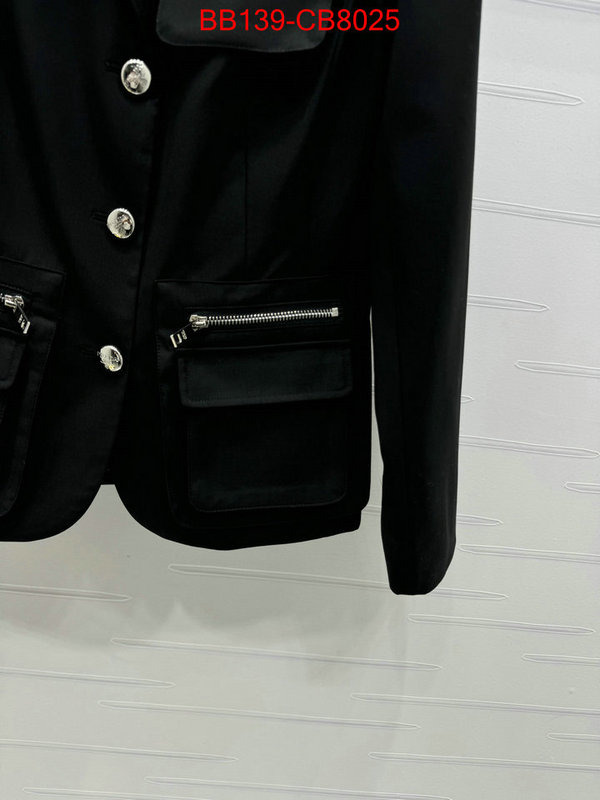 Clothing-Prada designer replica ID: CB8025 $: 139USD